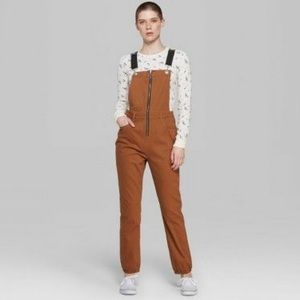Wild Fable Camel Bown Jumpsuit Overalls XS